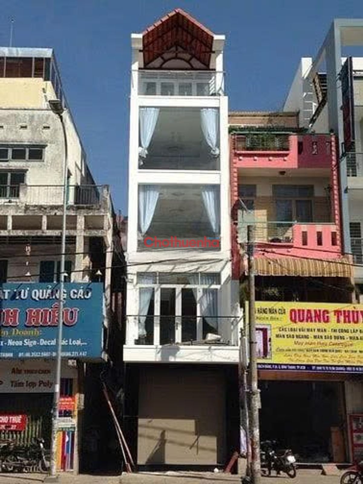Cho thuê nhà mặt tiền đường bạch đằng, phường 24, quận bình thạnh