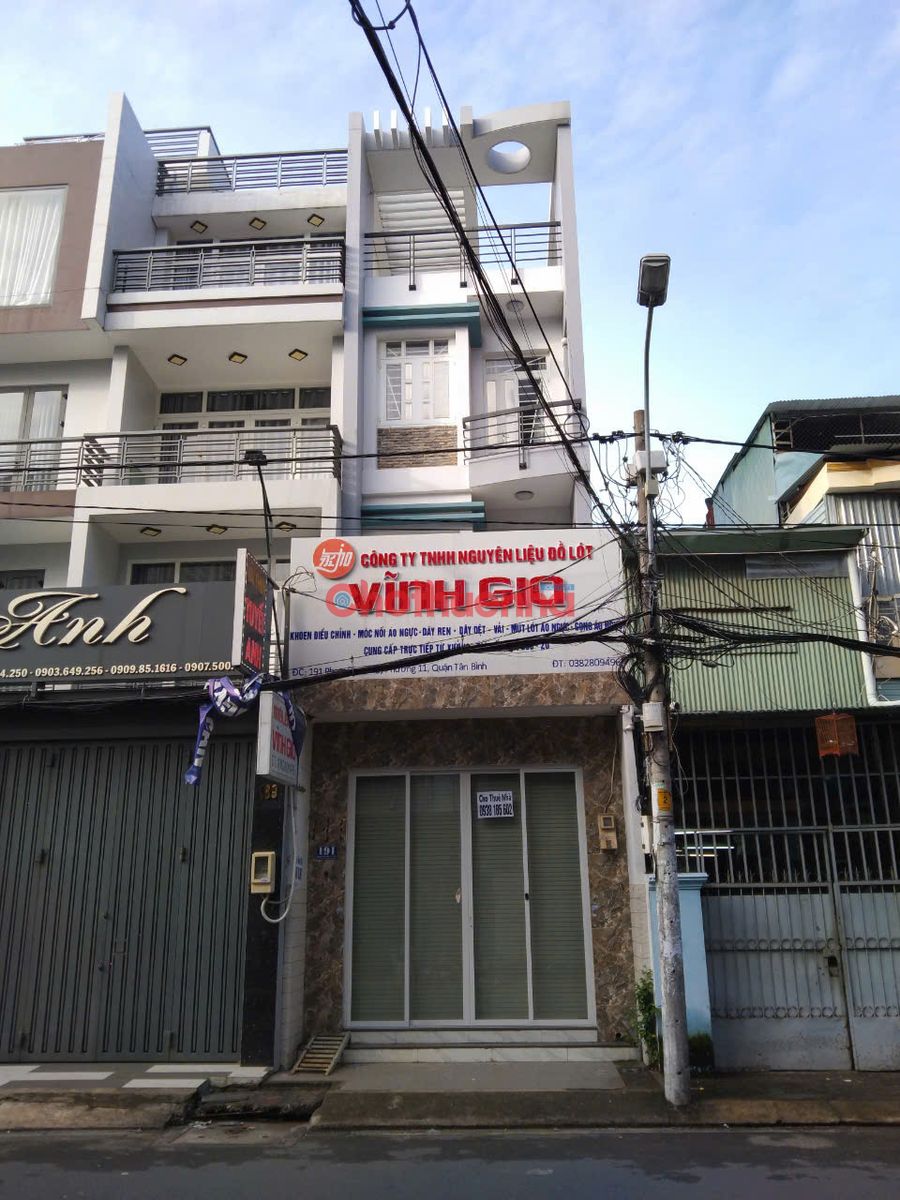 Cho thuê nhà mặt tiền đường Phạm Phú Thứ, P11, Tân Bình.