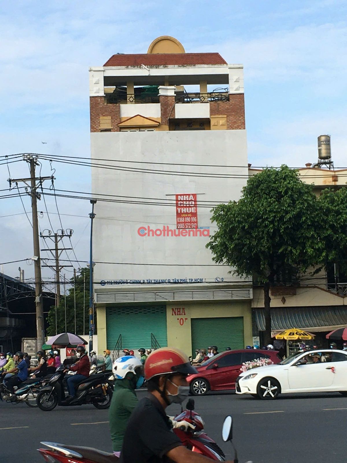 Cho thuê nhà mặt tiền Trường Chinh Tân Phú