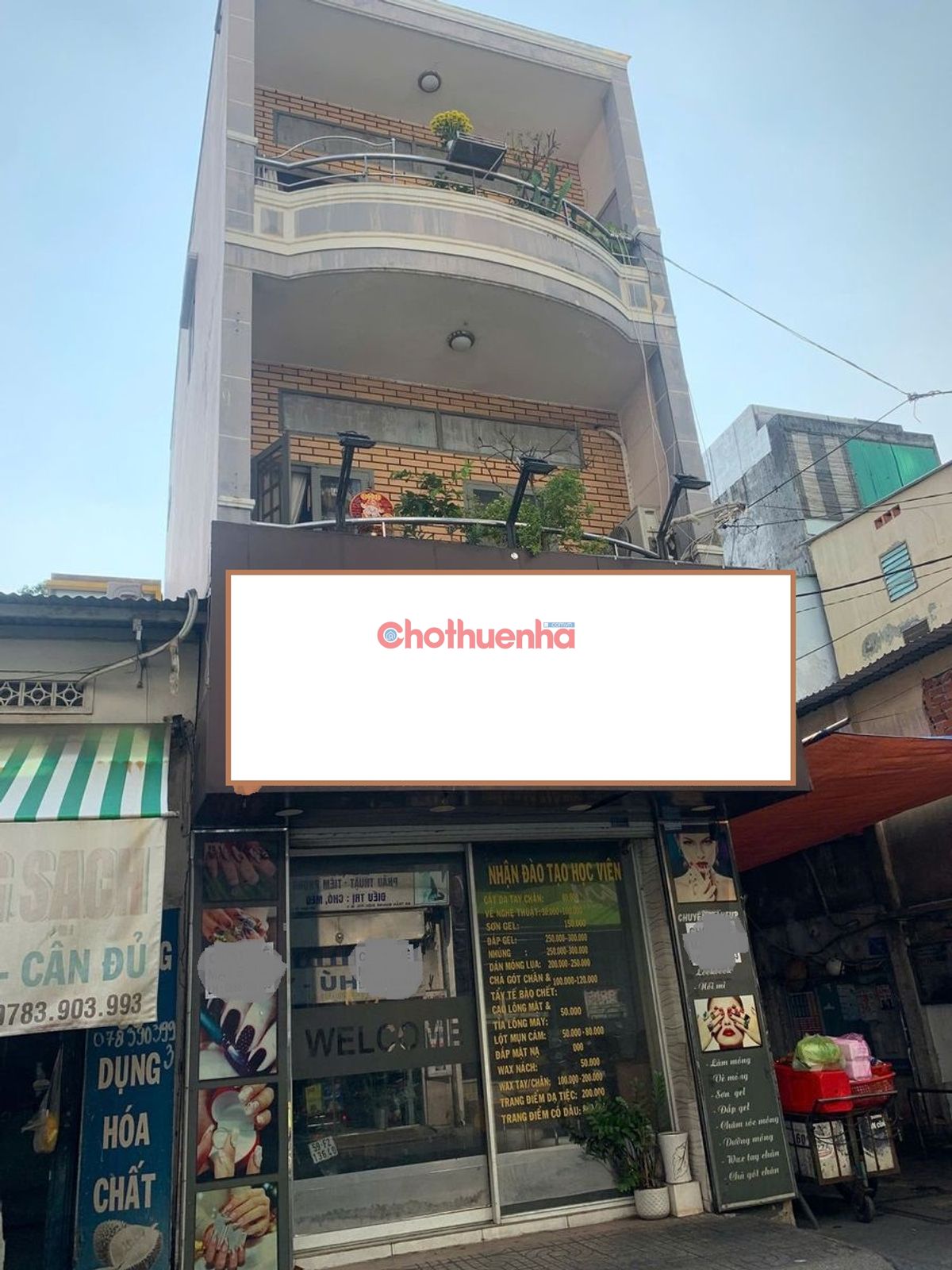 CHO THUÊ MẶT BẰNG MẶT TIỀN TRẦN QUANG DIỆU, QUẬN 3 