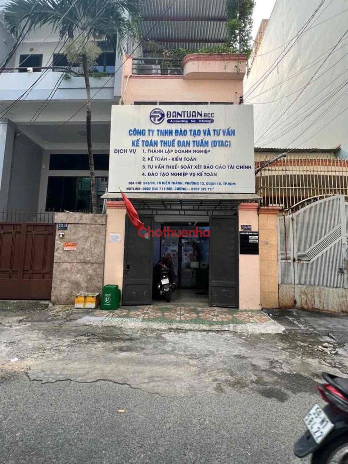 CHO THUÊ NHÀ HẺM XE HƠI TÔ HIẾN THÀNH QUẬN 10 - DIỆN TÍCH RỘNG 80M2