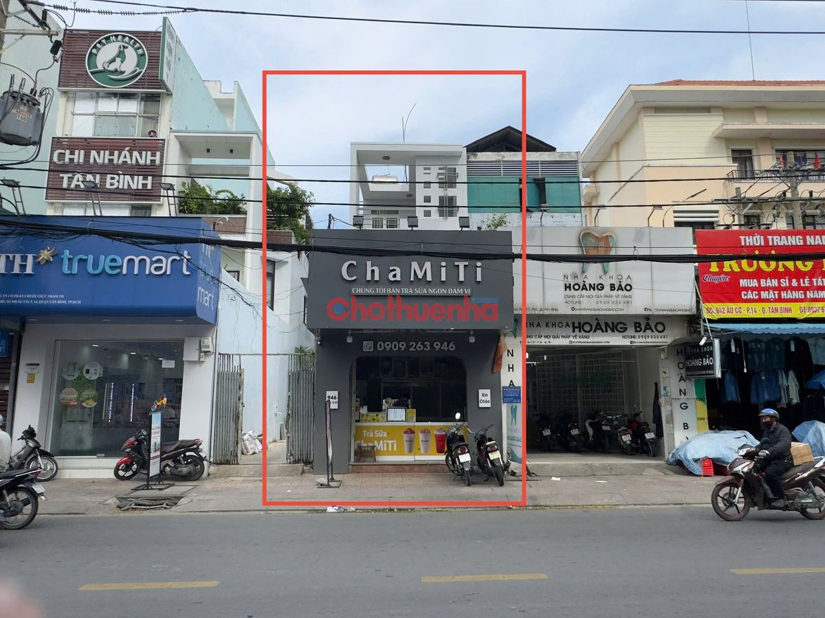 CHO THUÊ NHÀ MẶT TIỀN ÂU CƠ  PHƯỜNG 14, QUẬN TÂN BÌNH, DT 4x27m