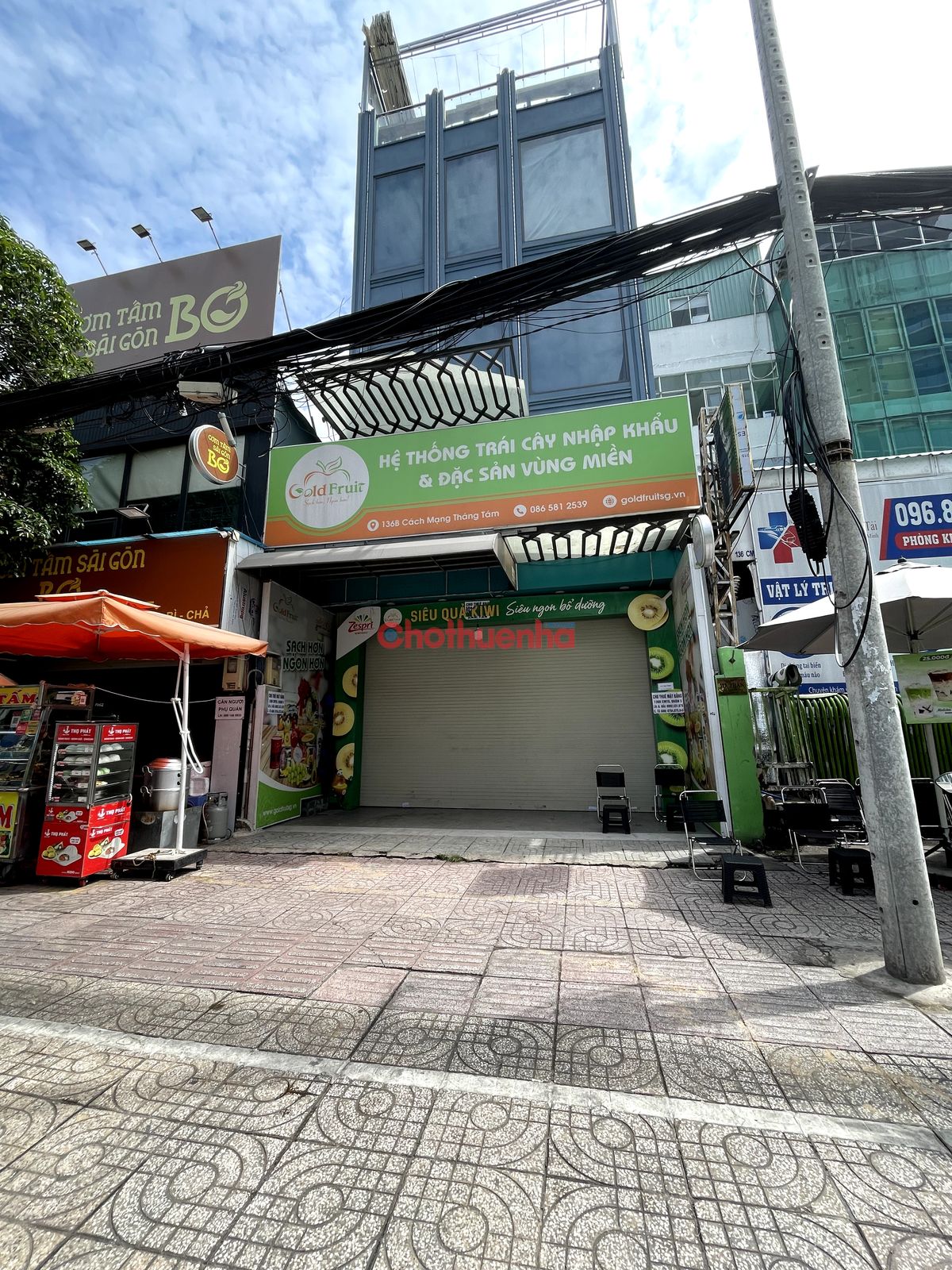 Cho thuê mặt bằng đường CMT8