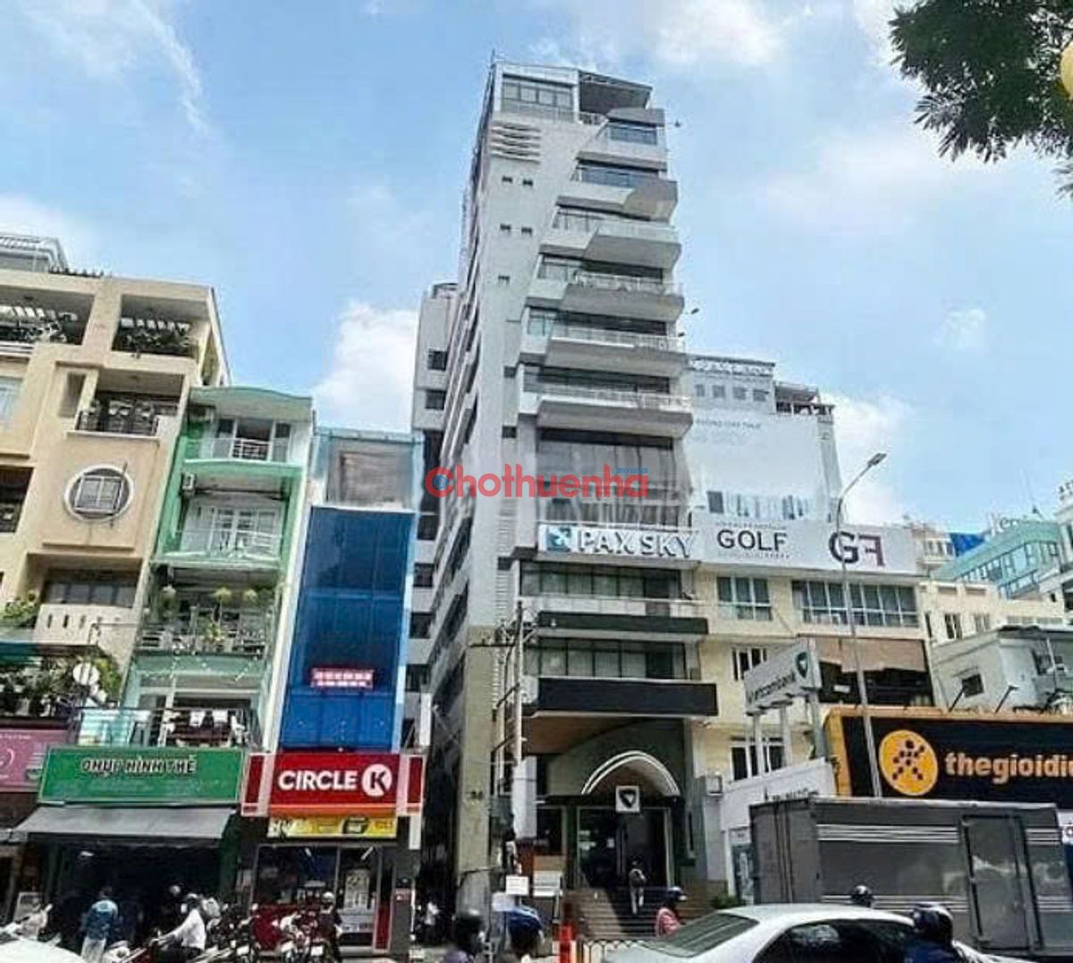 Cho thuê mặt bằng đường Nguyễn Thị Minh Khai, Phường Võ Thị Sáu, Quận 3. (Tòa Pax Sky)