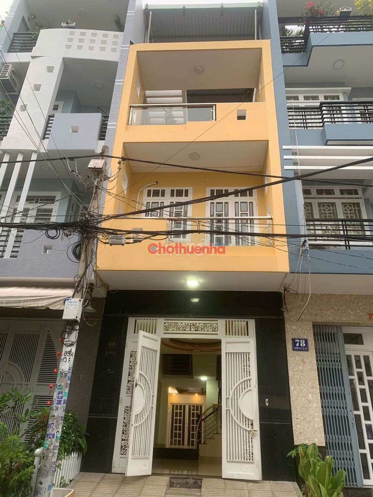 Cho thuê nhà nguyên căn – Đường số 64, Khu Bình Phú, Quận 6 - Ngang 4 x Dài 17 - 3 tầng + sân thượng