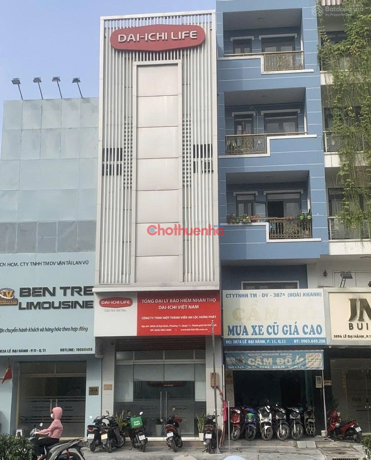 Cho thuê nhà mặt tiền đƯỜNG Lê Đại Hành, QUẬN 11. NGANG 4.5M 4 TẦNG. PHÒNG KHÁM, NHA KHOA
