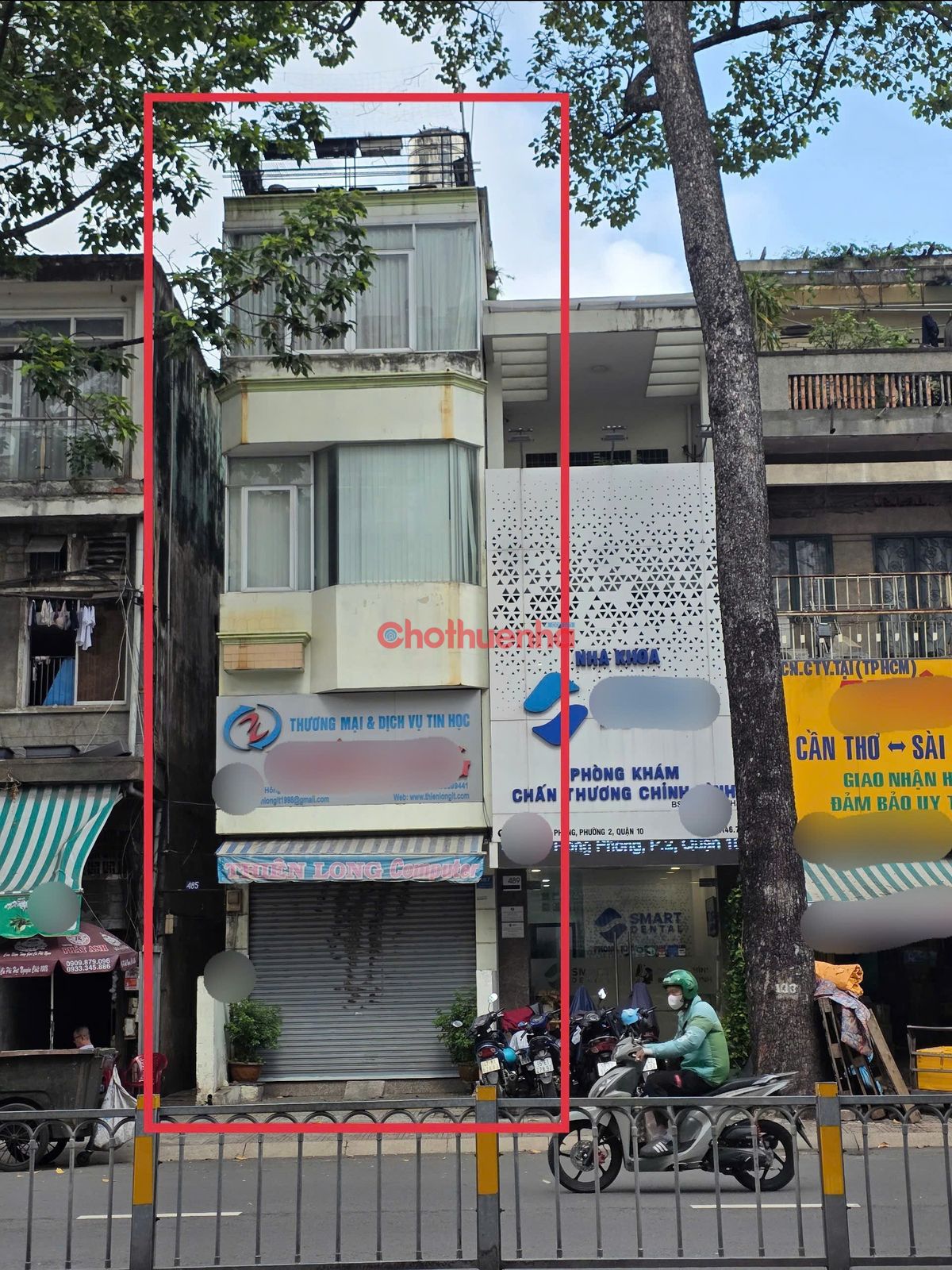 Cho thuê nhà mặt tiền đường Lê Hồng Phong, Phường 2, Quận 10.