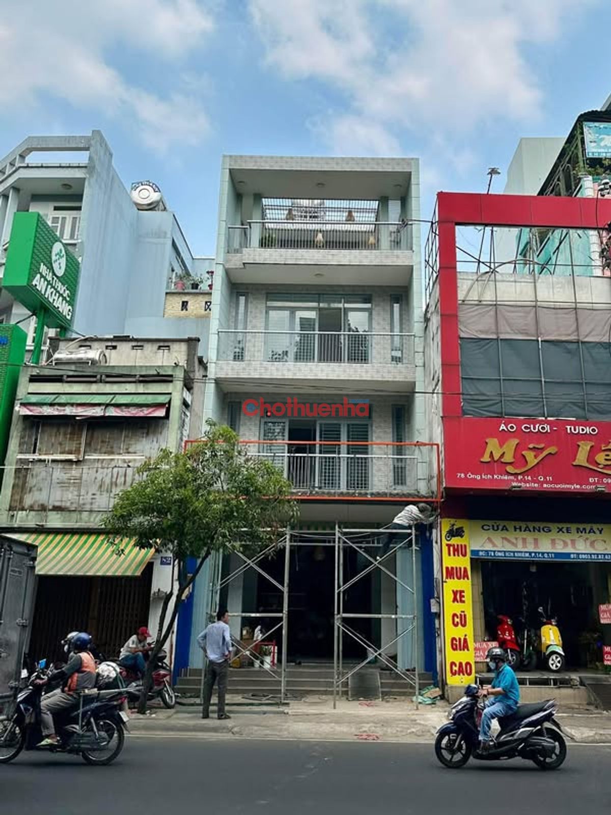 Cho thuê nhà mặt tiền Ổng Ích Khiêm, P14, Quận 11, 6x15m, 4 Tầng