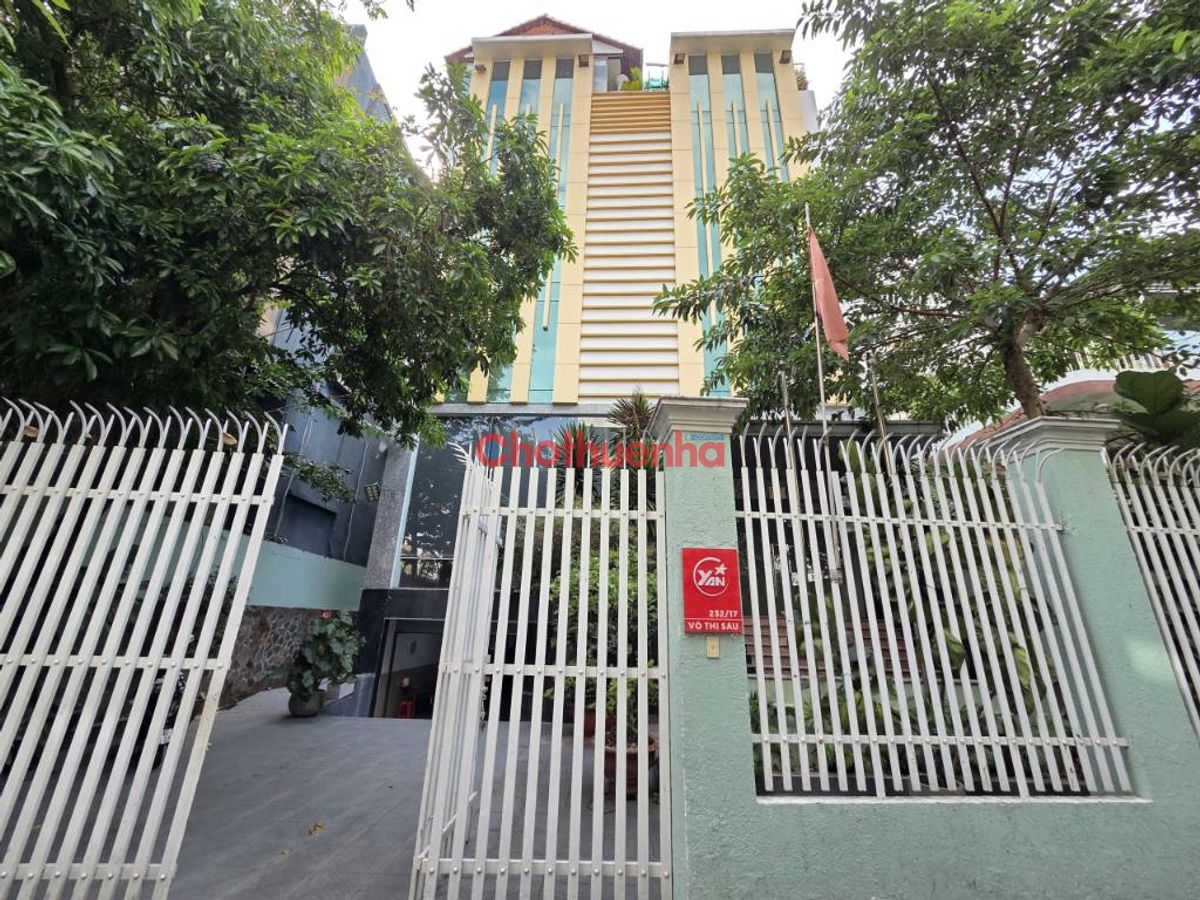 CHO THUÊ TÒA NHÀ VÕ THỊ SÁU - DTSD 1200M2 - CÓ ĐẦY ĐỦ PCCC, MÁY PHÁT ĐIỆN ĐẠT CHUẨN QUẬN 3