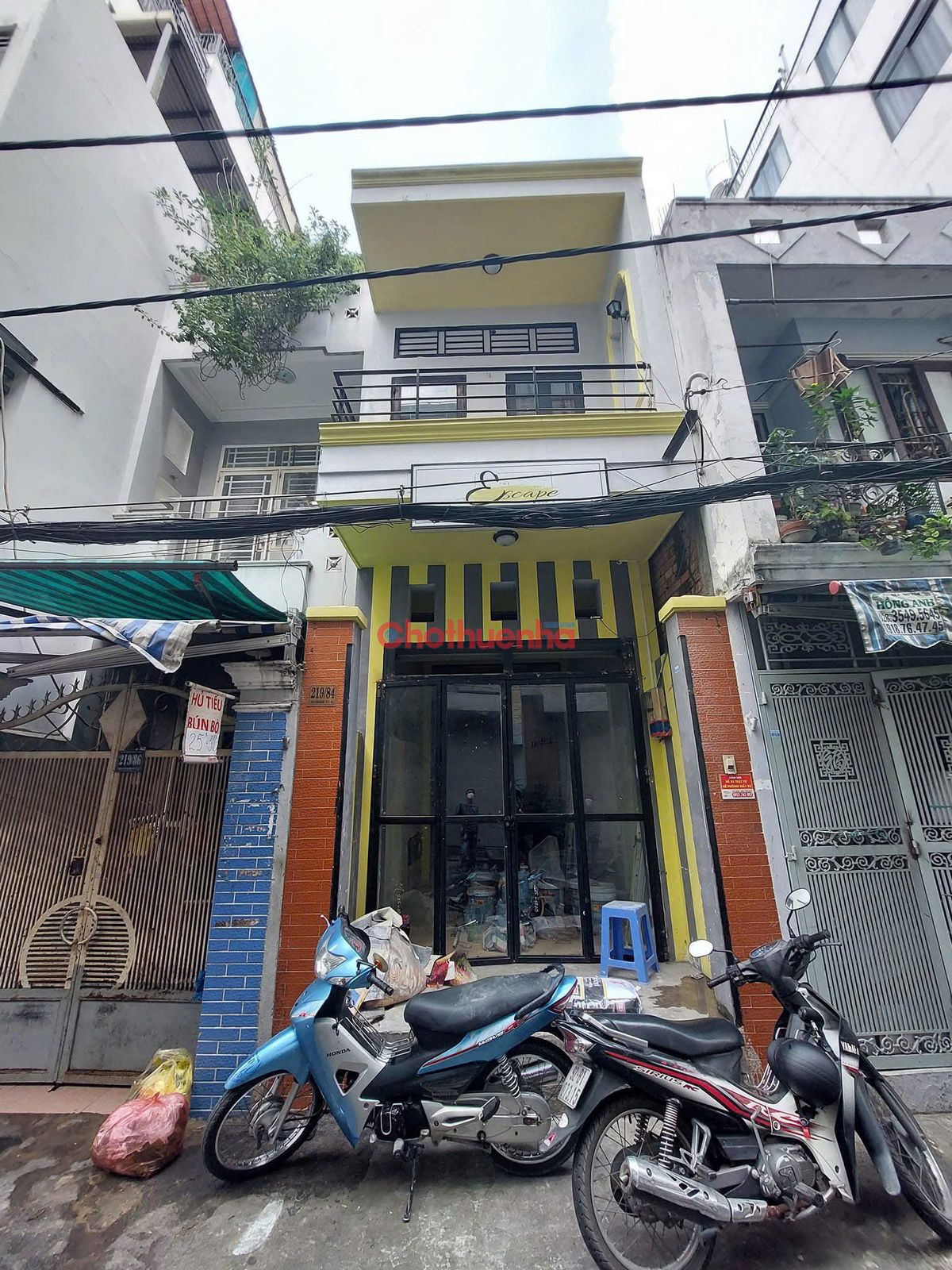 Cho Thuê Nhà Nguyên Căn Hẻm thông 2 Xe Tải  Hoàng Sa - Q3 