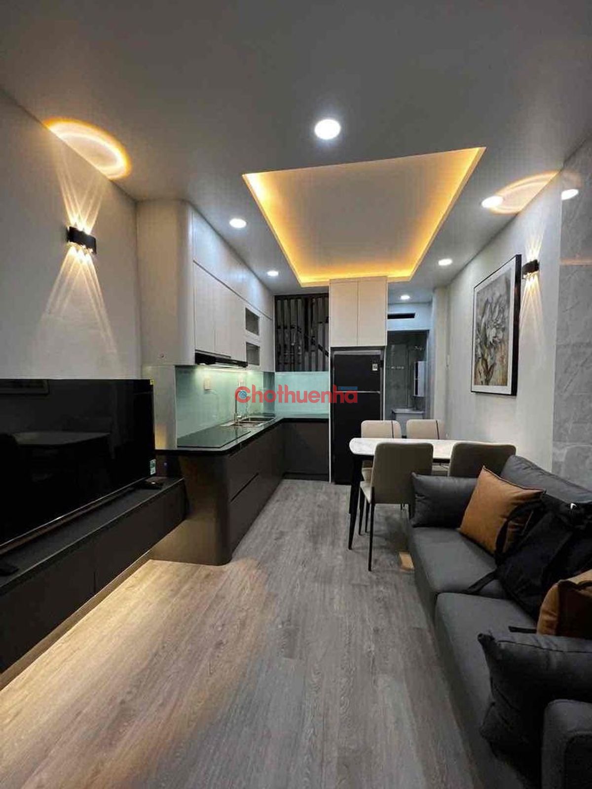 CHO THUÊ NHÀ ĐƯỜNG TRẦN QUANH DIỆU QUẬN 3 - FULL NỘI THẤT