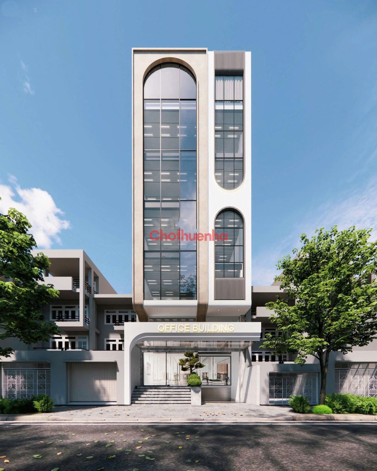 Cho thuê toà nhà nguyên căn mặt tiền đường Tạ Hiền q2 ngang 8m dài 18m