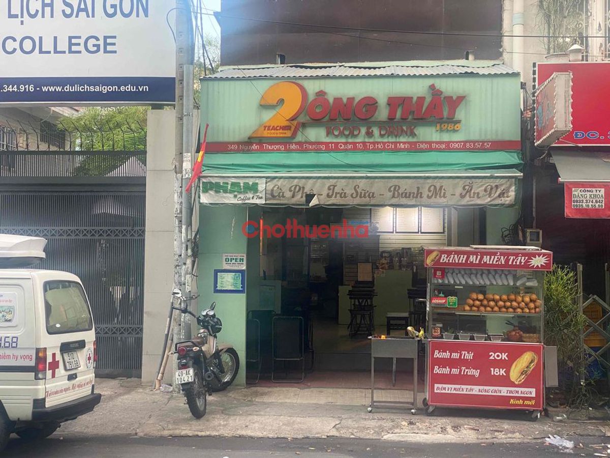 CHO THUÊ MẶT BẰNG NGUYỄN THƯỢNG HIỀN QUẬN 10