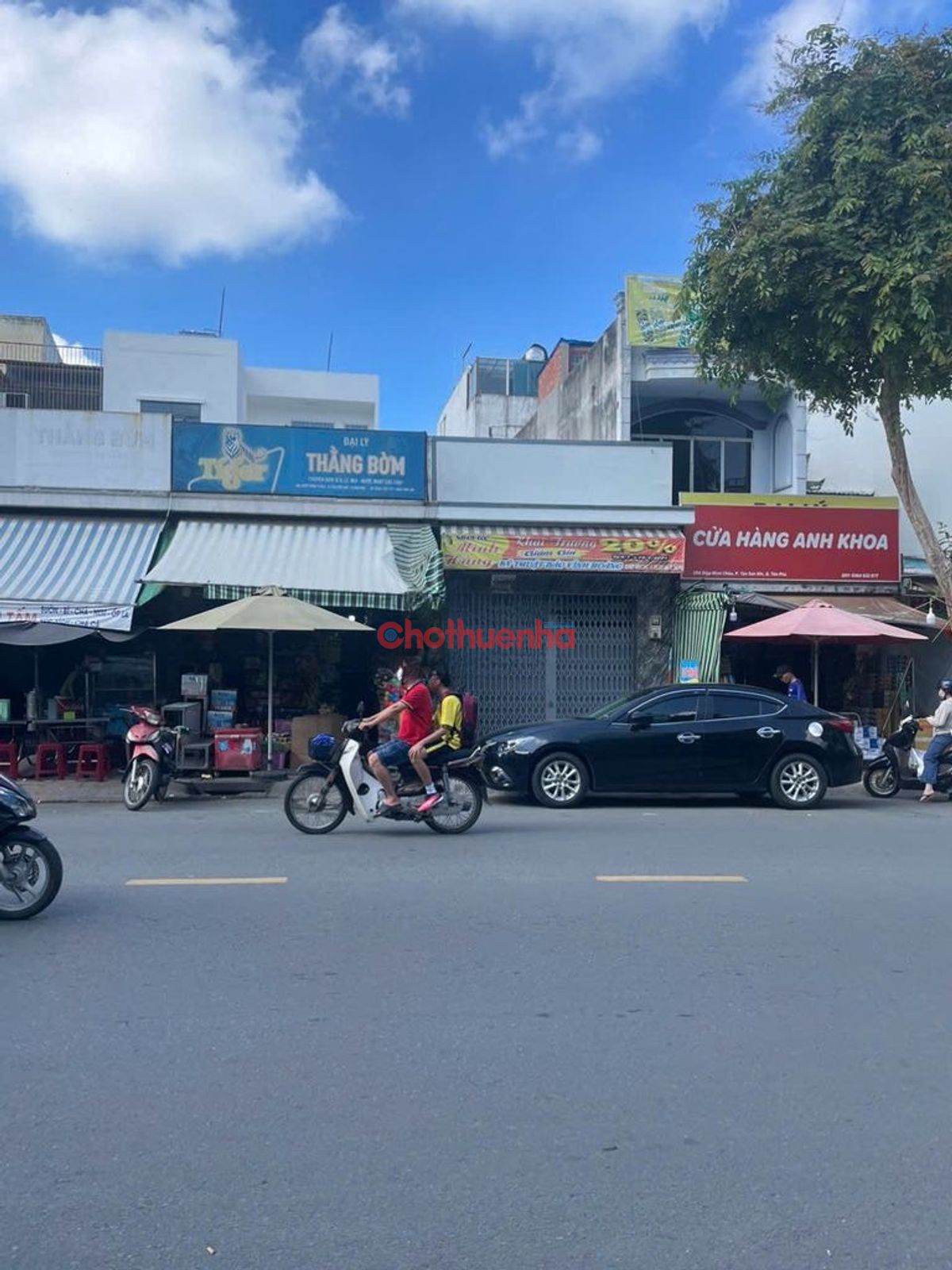 Cho thuê nhà 2 pn + MB kinh doanh - Tân Phú