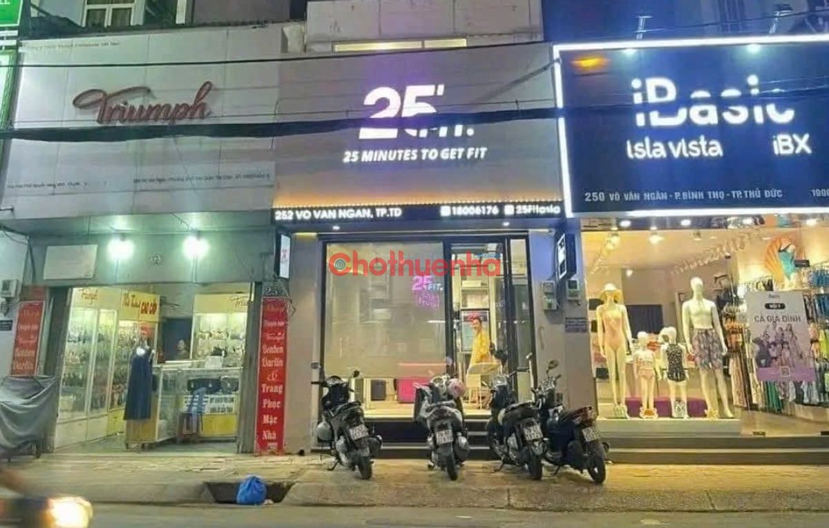 Cho thuê nhà mặt tiền Võ Văn Ngân