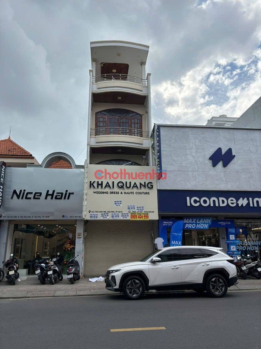 Cho thuê nhà mặt tiền Tân Sơn Nhì Tân Phú