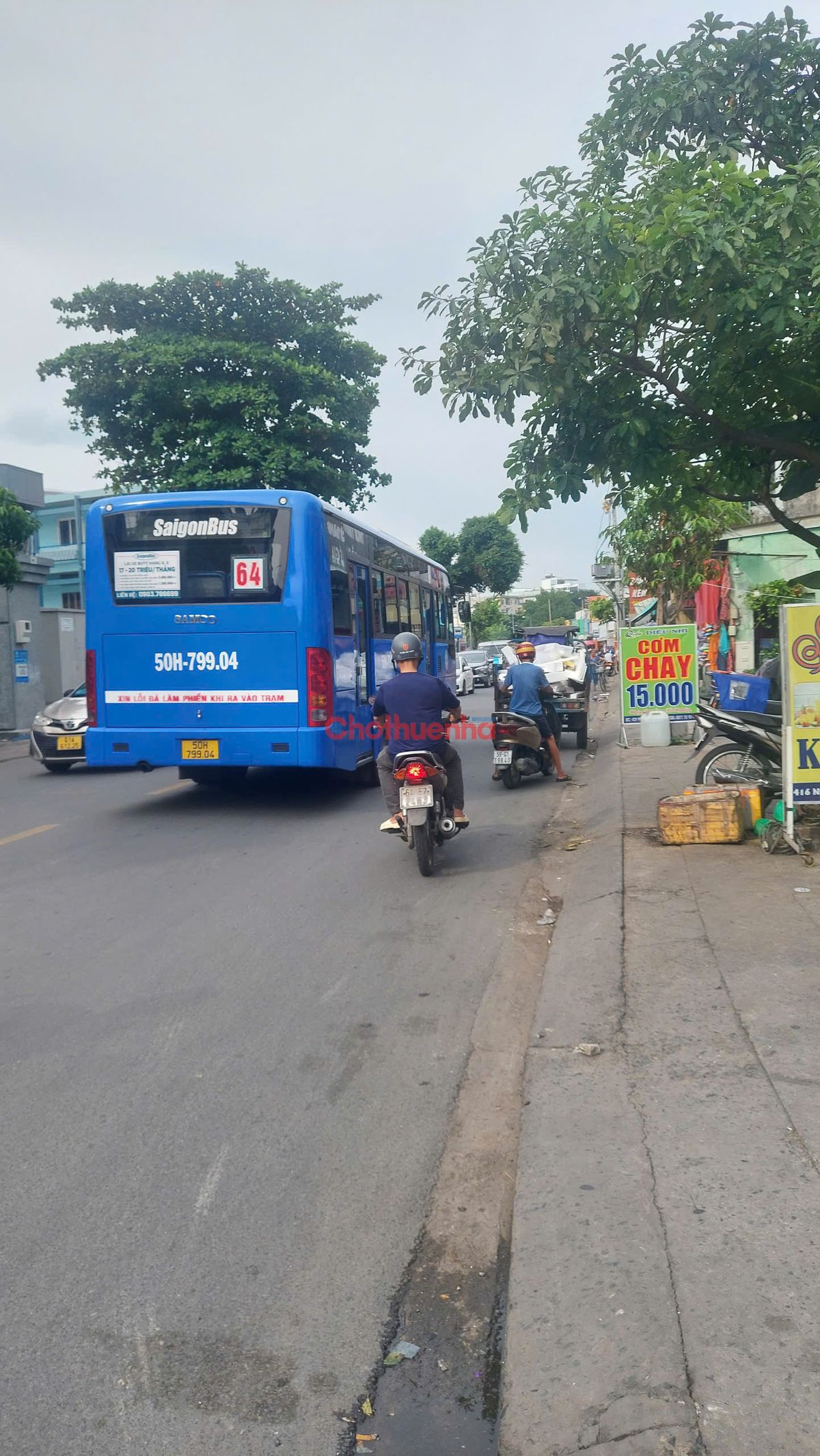 Cho thuê nhà mặt tiền đường Nơ Trang Long, Phường 13, Quận Bình Thạnh.
