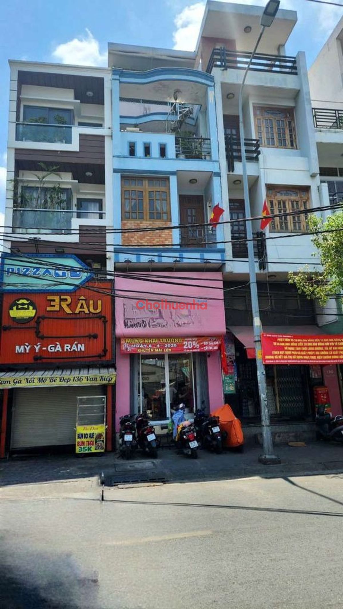 Cho thuê mặt bằng đường Vạn Kiếp  quận Bình Thạnh