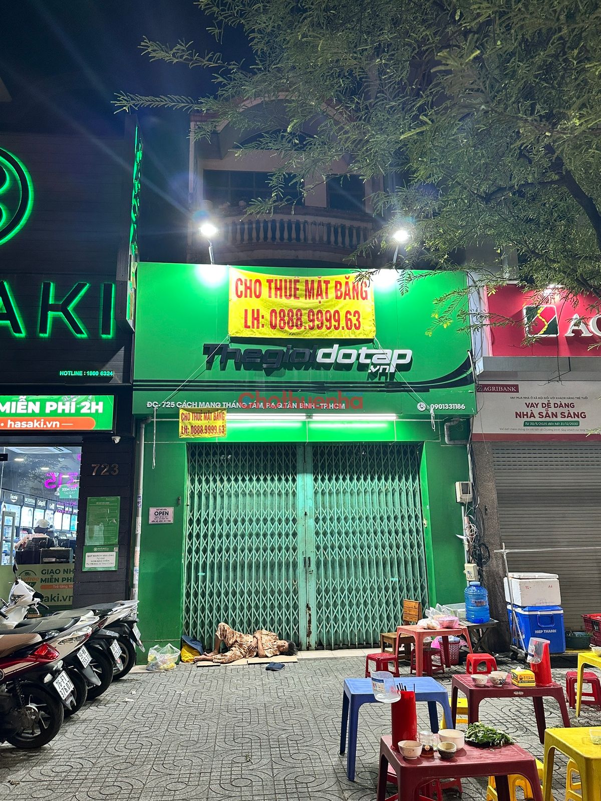 Cho thuê mặt bằng tầng trệt lối đi chung đường Cách Mạng Tháng Tám