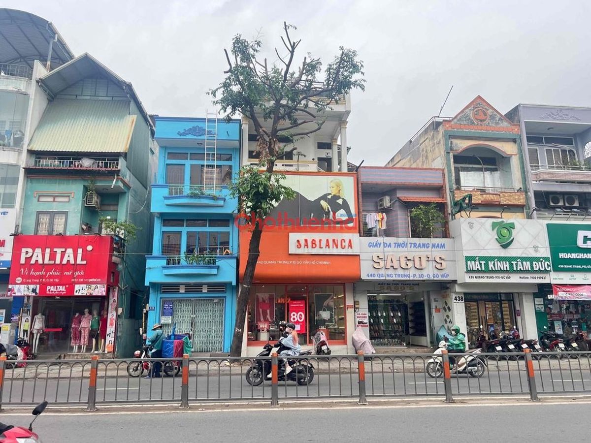 NHÀ MẶT TIỀN KINH DOANH 1 TRỆT 3 LẦU - DT NGANG 5x14M ĐƯỜNG QUANG TRUNG, QUẬN GÒ VẤP.
