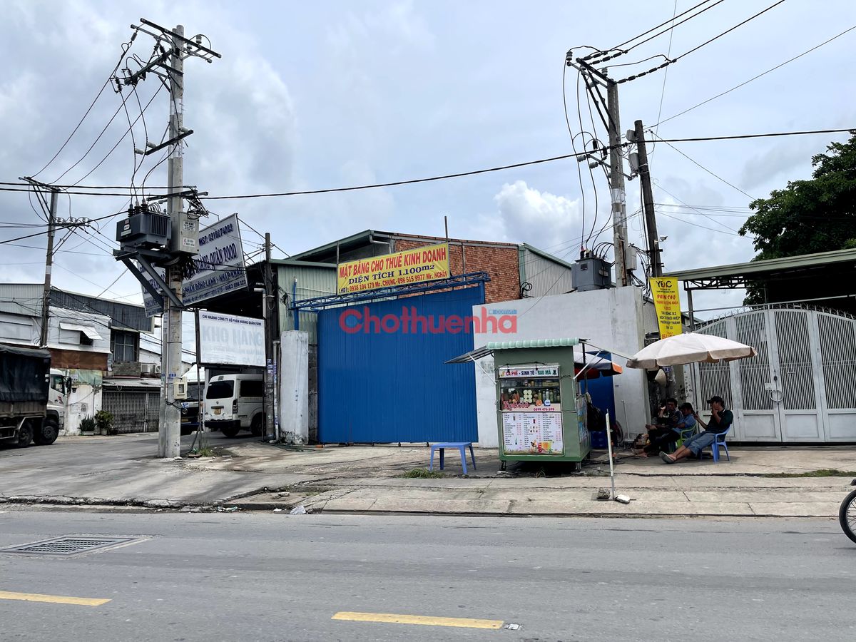 Cho thuê nhà xưởng mặt tiền 1100m2 quận 12