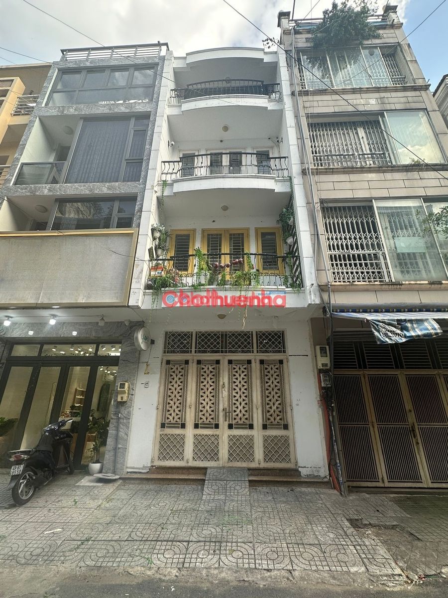 Cho thuê nhà mặt tiền Hoa Hồng, P.7, Q.Phú Nhuận - ngang 4m dài 20m, 4 tầng