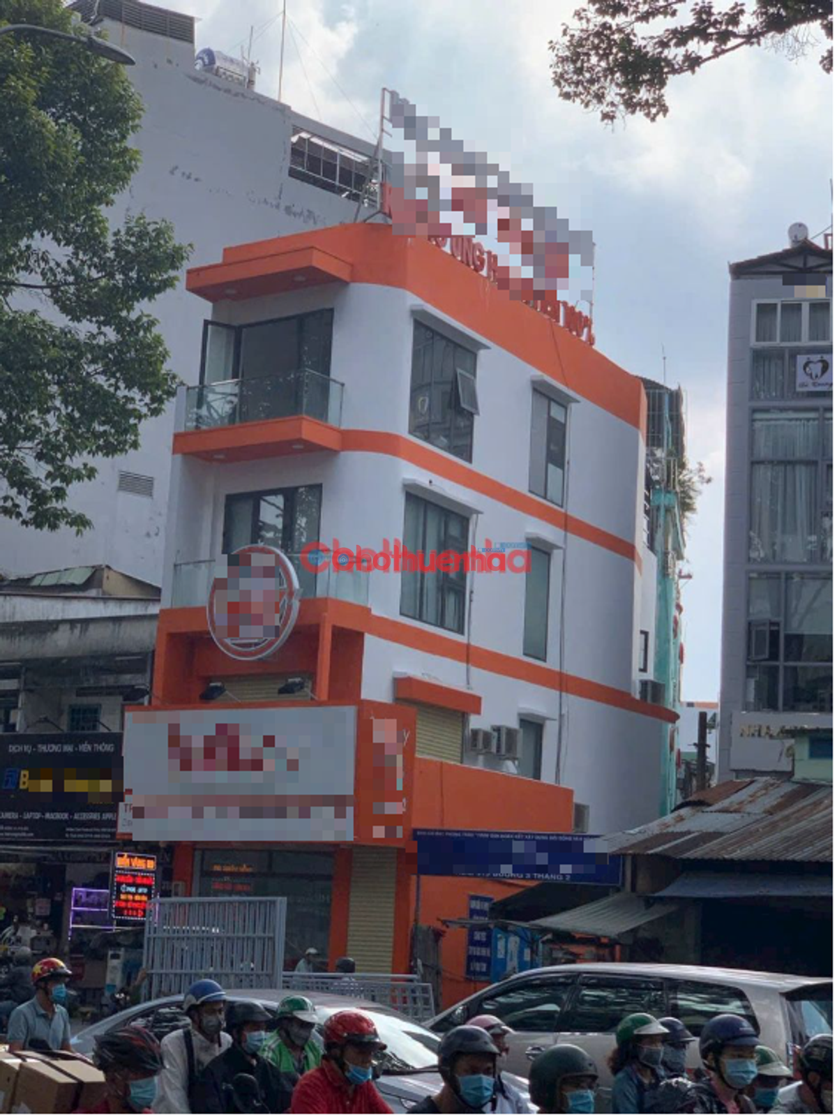 CHO THUÊ CĂN GÓC 2 MẶT TIỀN - ĐƯỜNG 3/2, QUẬN 10 - 5 x 20M 4 TẦNG