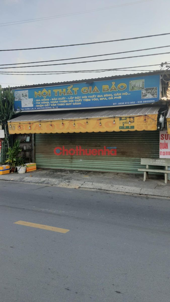 Cho thuê nhà mặt tiền đường Vườn Lài, P. An Phú Đông, Q12 làm kho hàng