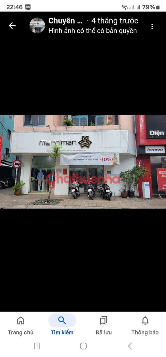 Cho thuê mặt bằng 7x6m ngay Cách Mạng Tháng 8 , Phường 5, Quận 3