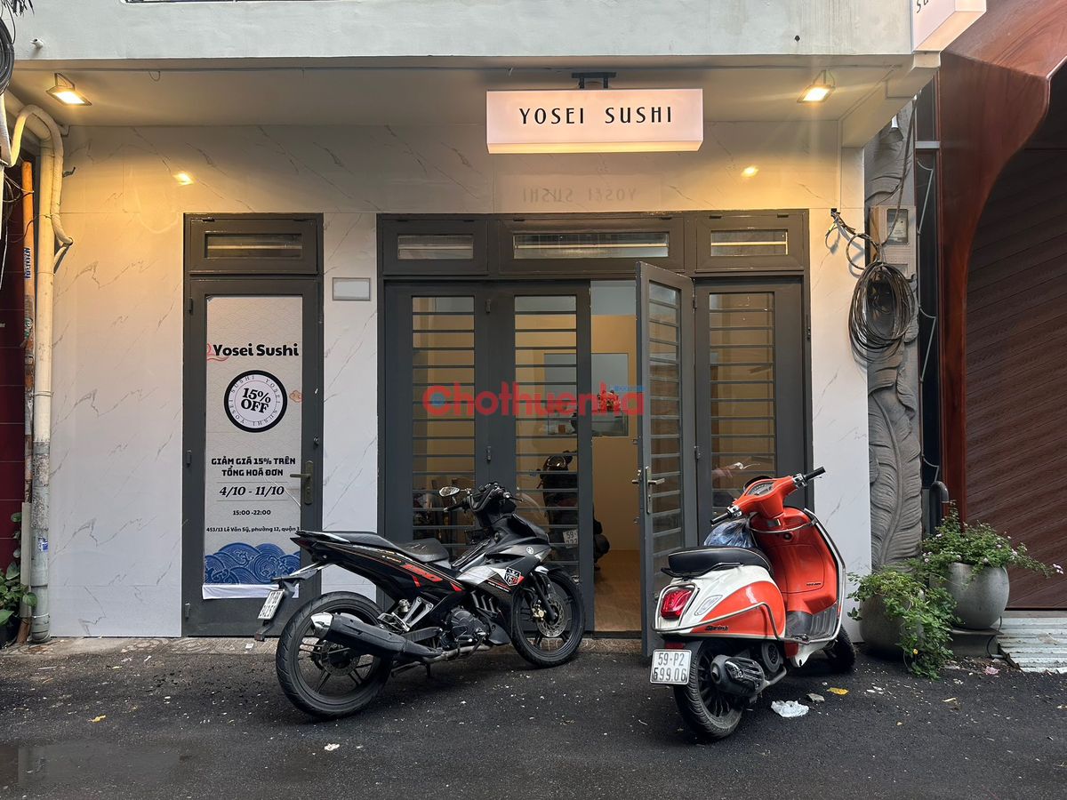 Cho thuê nhà hẻm xe hơi đường Lê Văn Sỹ, Quận 3.