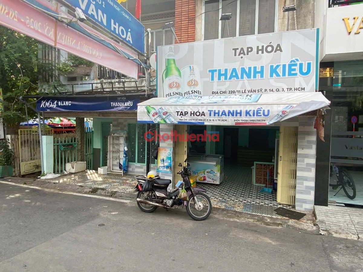 Cho thuê Mặt Bằng Mặt Tiền Trường Sa, P14, Quận 3, Ngang 8m, Giá Cực Tốt