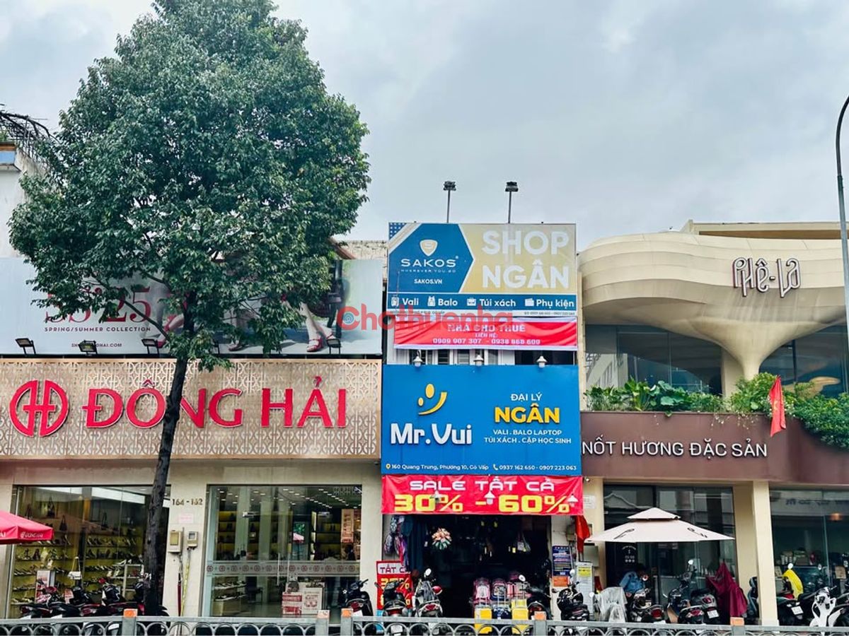 Cho thuê Mặt tiền Quang Trung, Phường 10, Quận Gò Vấp.