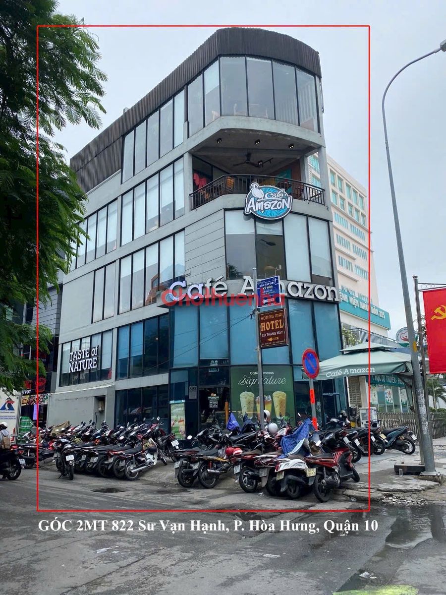 CHO THUÊ NHÀ GÓC 2 MẶT TIỀN SƯ VẠN HẠNH, PHƯỜNG 12, QUẬN 10 