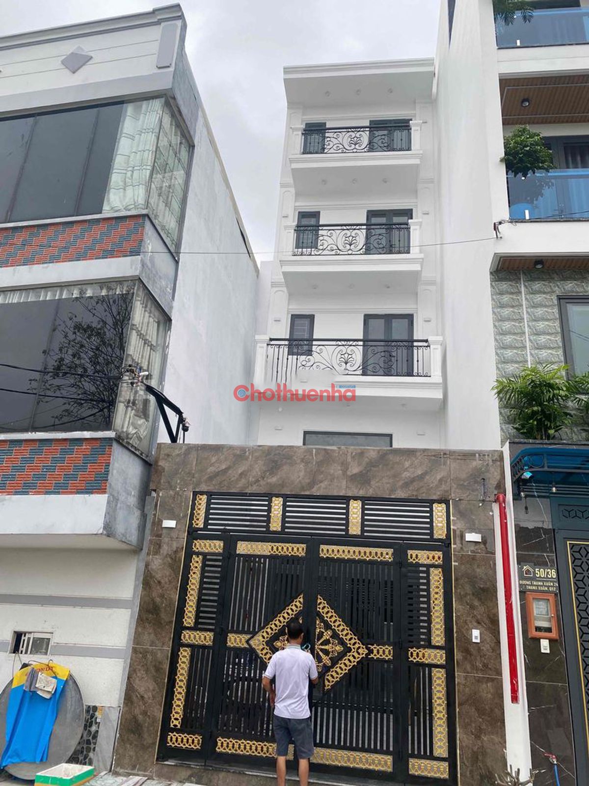 CHO THUÊ NHÀ 4 TẦNG, CÓ 15 PHÒNG, THANG MÁY, PCCC - ĐƯỜNG THẠNH XUÂN 24, QUẬN 12 - GIÁ CHỈ 35 TRIỆU