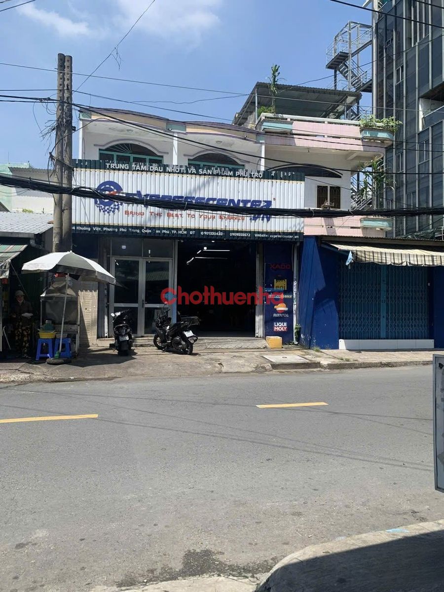Cho thuê nhà mặt tiền Khuông Việt, Phường Phú Trung, Tân Phú