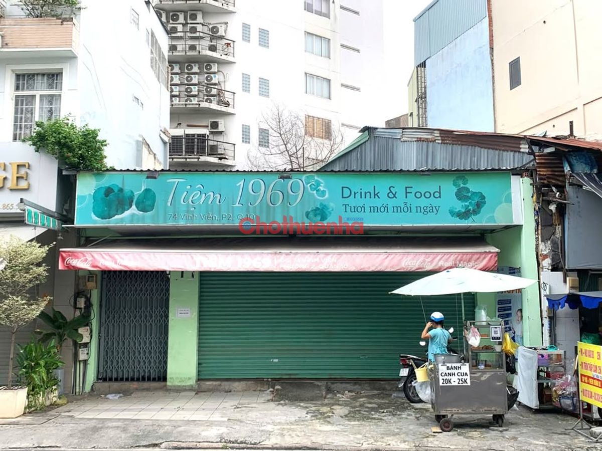 Cho thuê Mặt tiền Vĩnh Viễn, Quận 10. Đối diện Trường CĐ Kinh Tế 