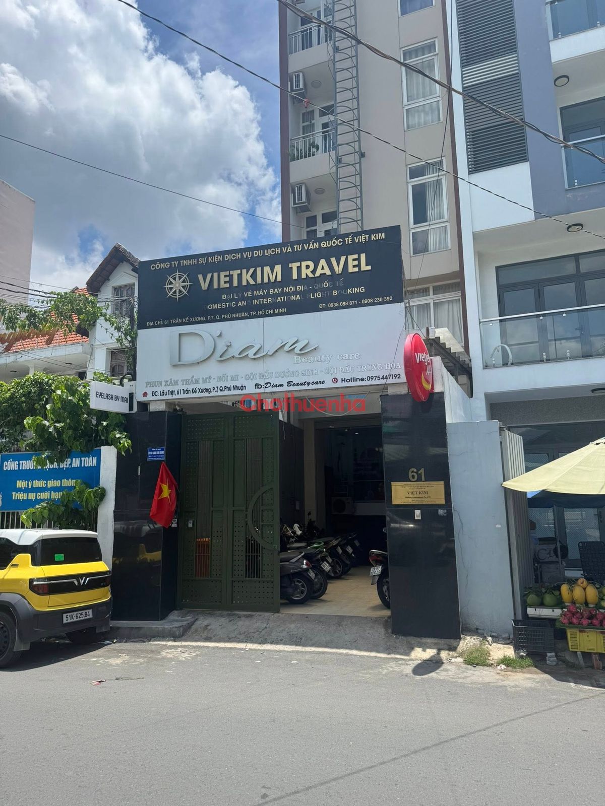 Cho thuê mặt bằng mặt tiền 6x9m ngay Trần Kế Xương, Quận Phú Nhuận