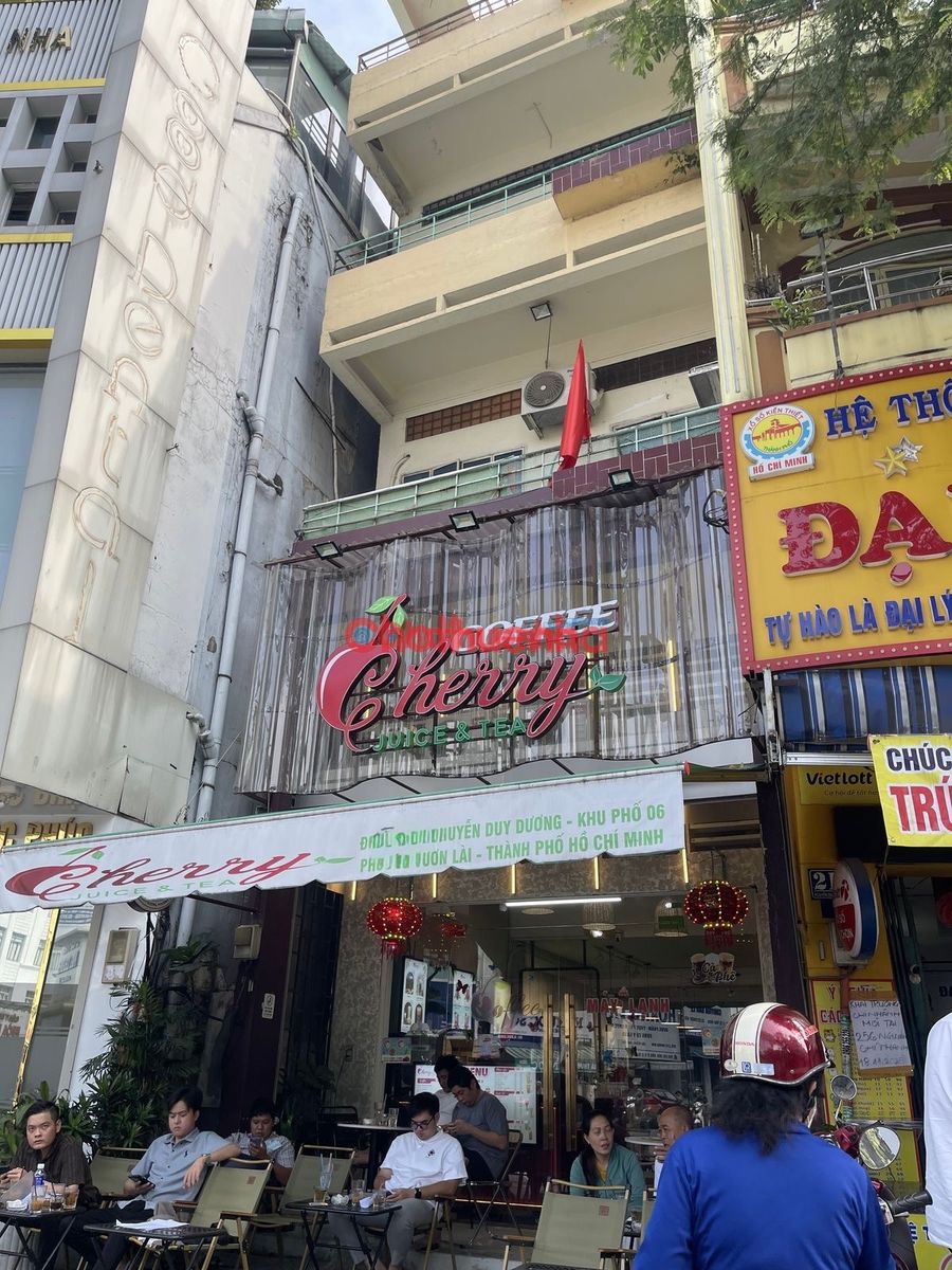 Cho thuê nhà mặt tiền Nguyễn Duy Dương quận 10 - Mặt tiền rộng 14,5m