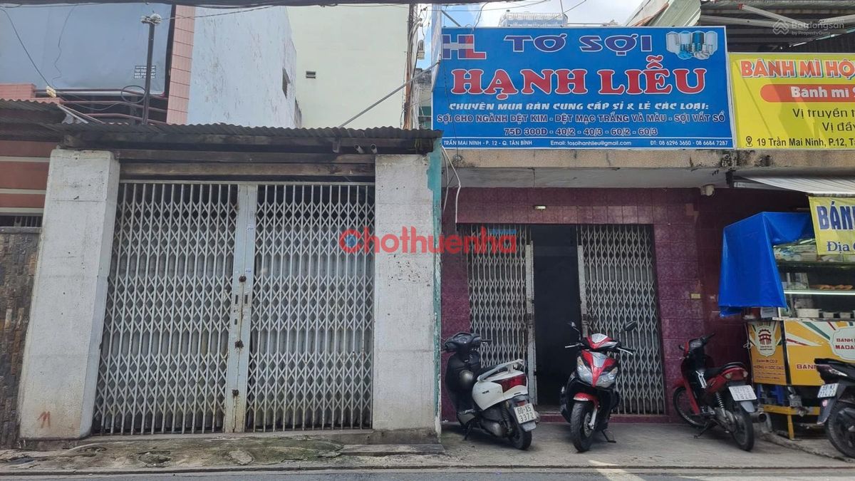 CHO THUÊ NHÀ NGUYÊN CĂN – TRẦN MAI NINH, PHƯỜNG 12, QUẬN TÂN BÌNH