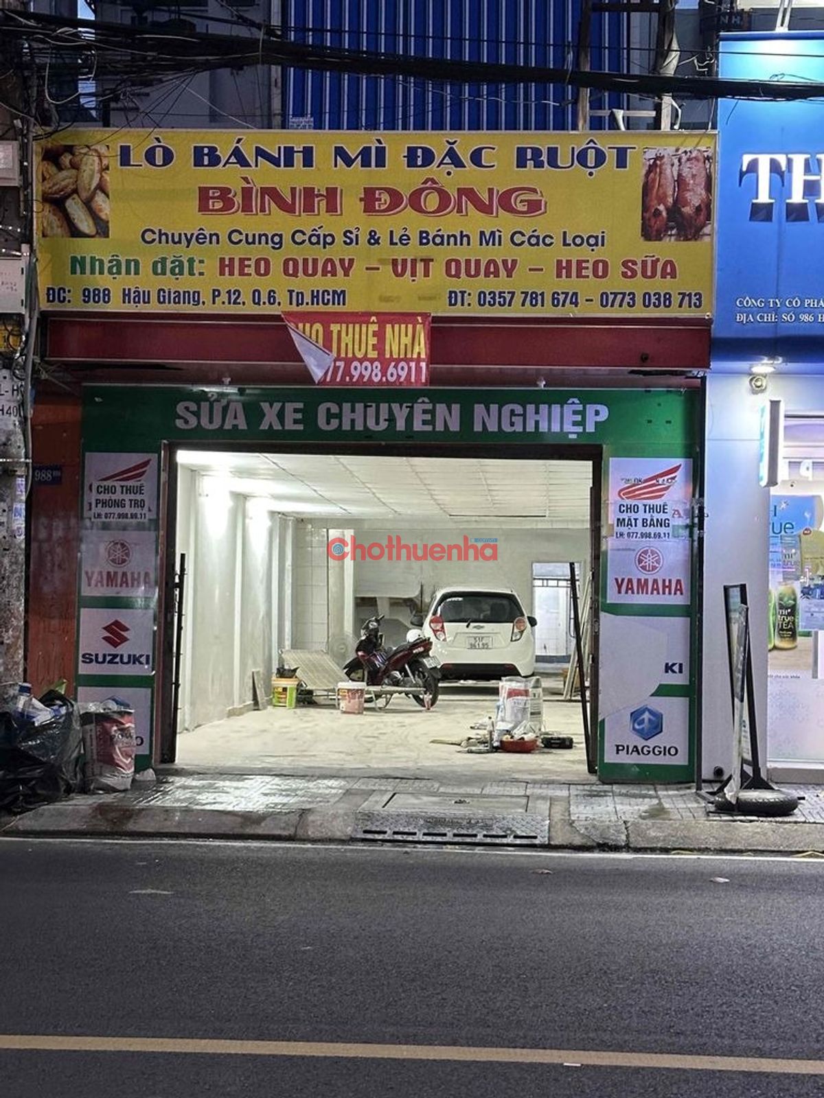 Cho thuê mặt bằng Hậu Giang quận 6