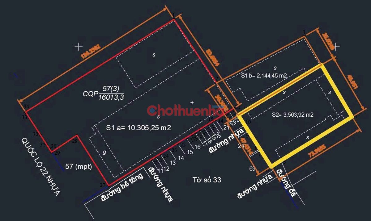 CHO THUÊ MẶT TIỀN QUỐC LỘ 22 - KHO XƯỞNG HƠN 10 NGÀN M2 