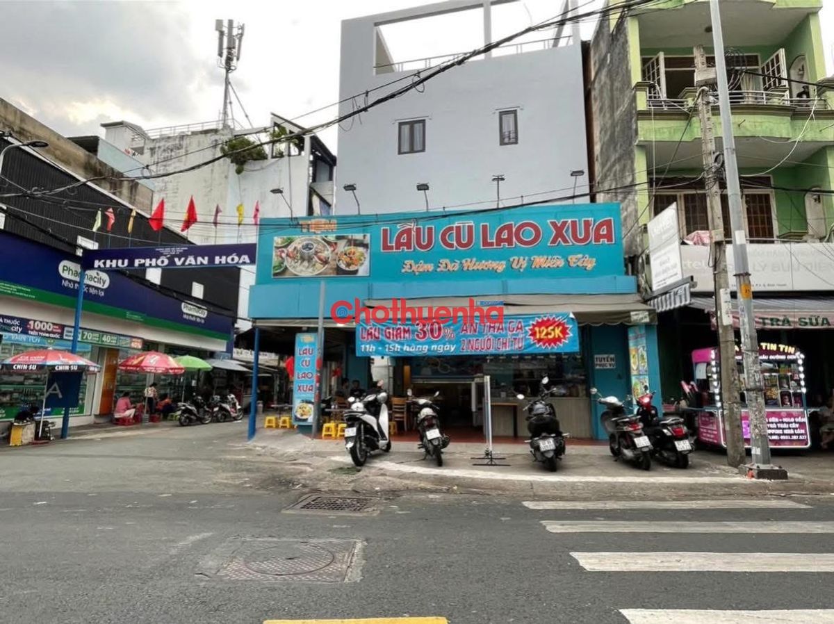 Góc 2MT khu kinh doanh ẩm thực ẩm thực ngang 8x14m ngay Vạn Kiếp - Bình Thạnh