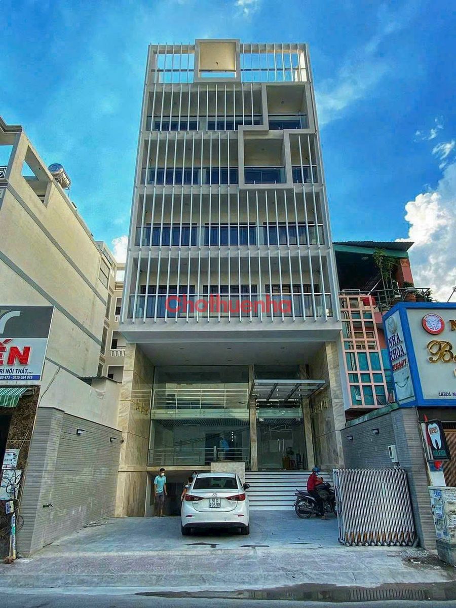 SIÊU PHẨM TOÀ NHÀ MẶT TIỀN 183C NGUYỄN VĂN ĐẬU QUẬN BÌNH THẠNH - 7 TẦNG TRỐNG SUỐT 