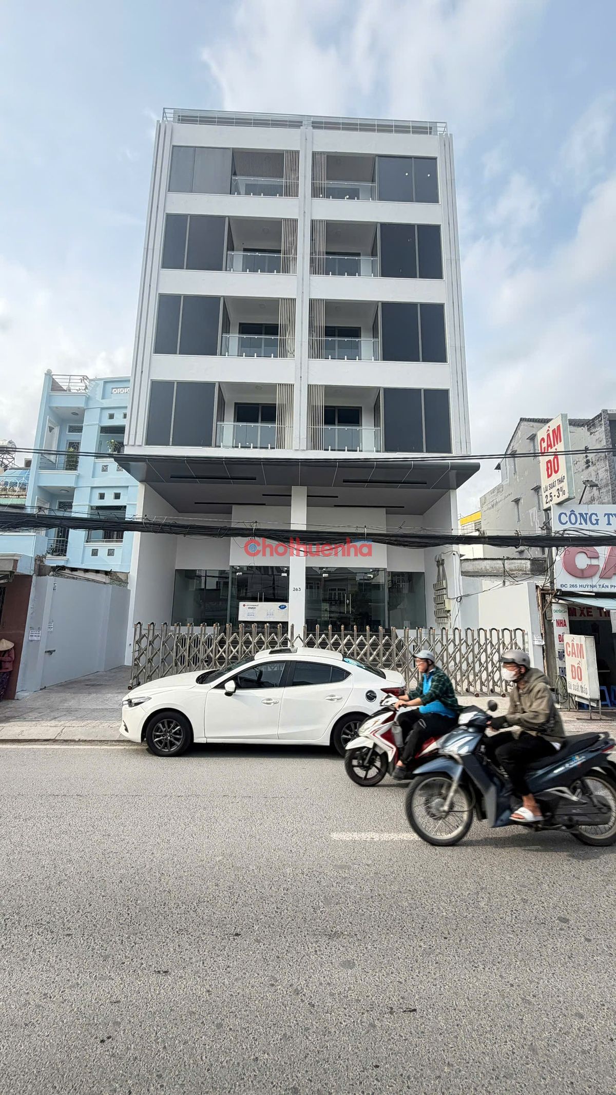 CHO THUÊ TÒA NHÀ VĂN PHÒNG 261 263 HUỲNH TẤN PHÁT QUẬN 7 CÓ HẦM ĐẬU XE