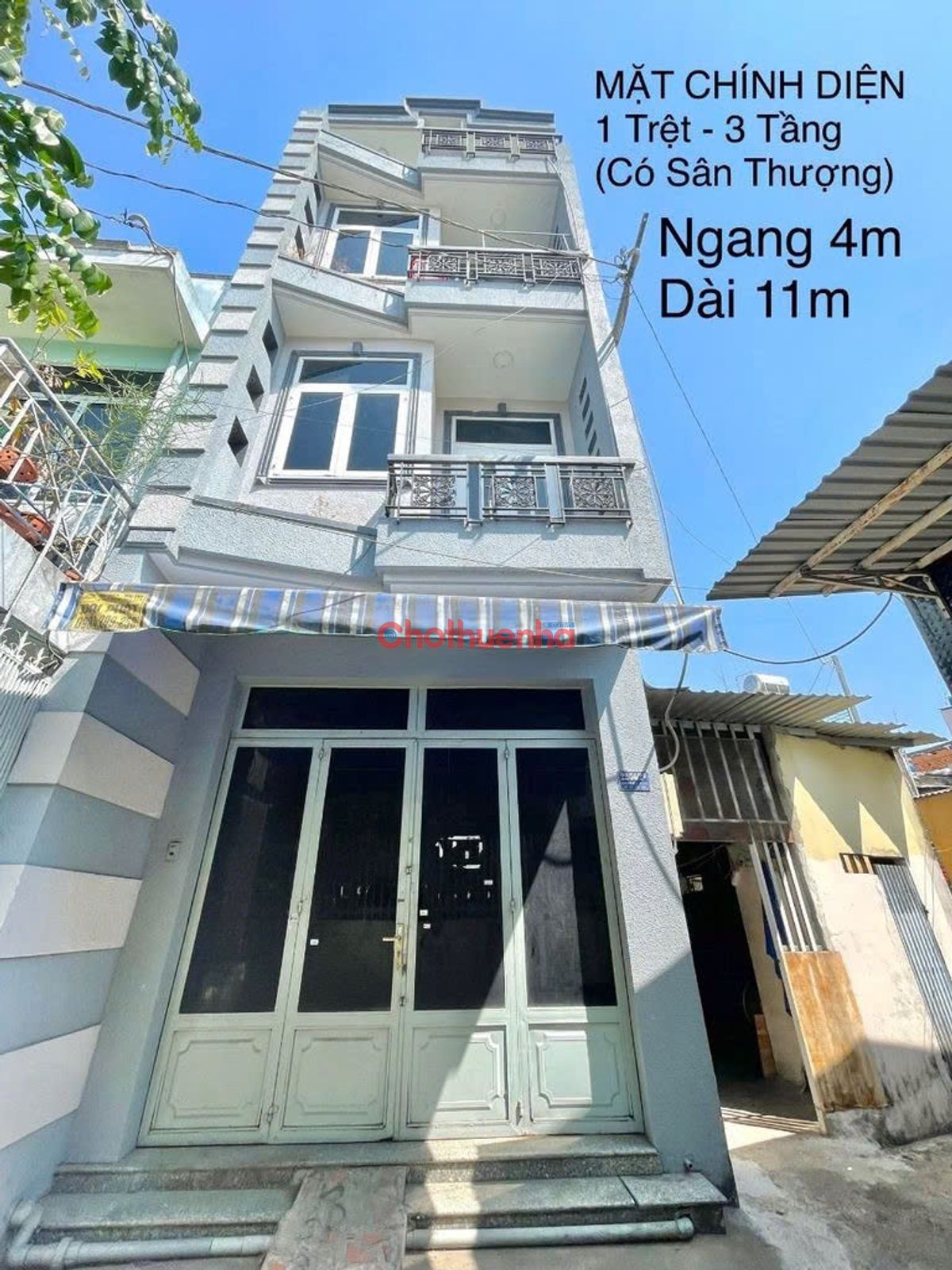 Cho thuê nhà nguyên căn 5 phòng ngủ, đường Huỳnh Đình Hai, Phường 24, Quận Bình Thạnh.