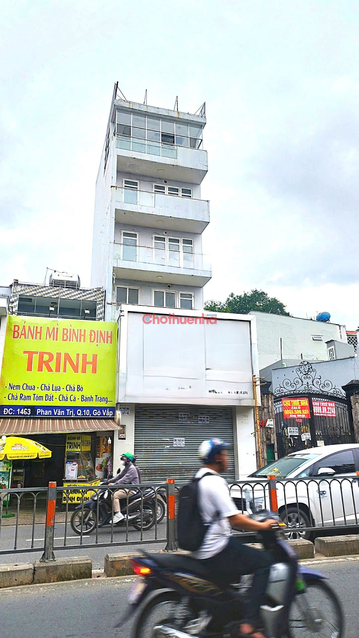 Cho thuê nhà mặt tiền Phan Văn Trị Gò Vấp - khu Cityland - Có Thang máy