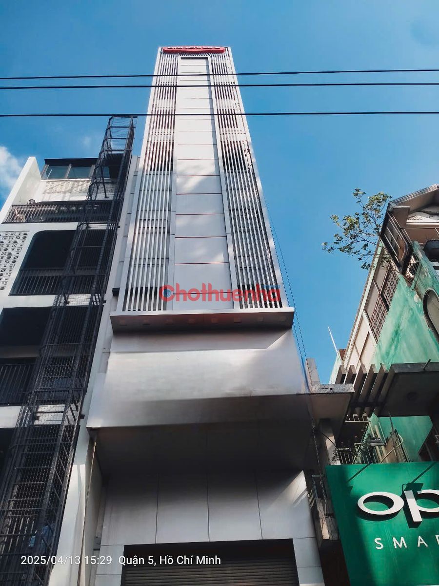 CHO THUÊ TÒA NHÀ - 7 TẦNG, HẦM - QUẬN 5. GIÁP Q1, Q3