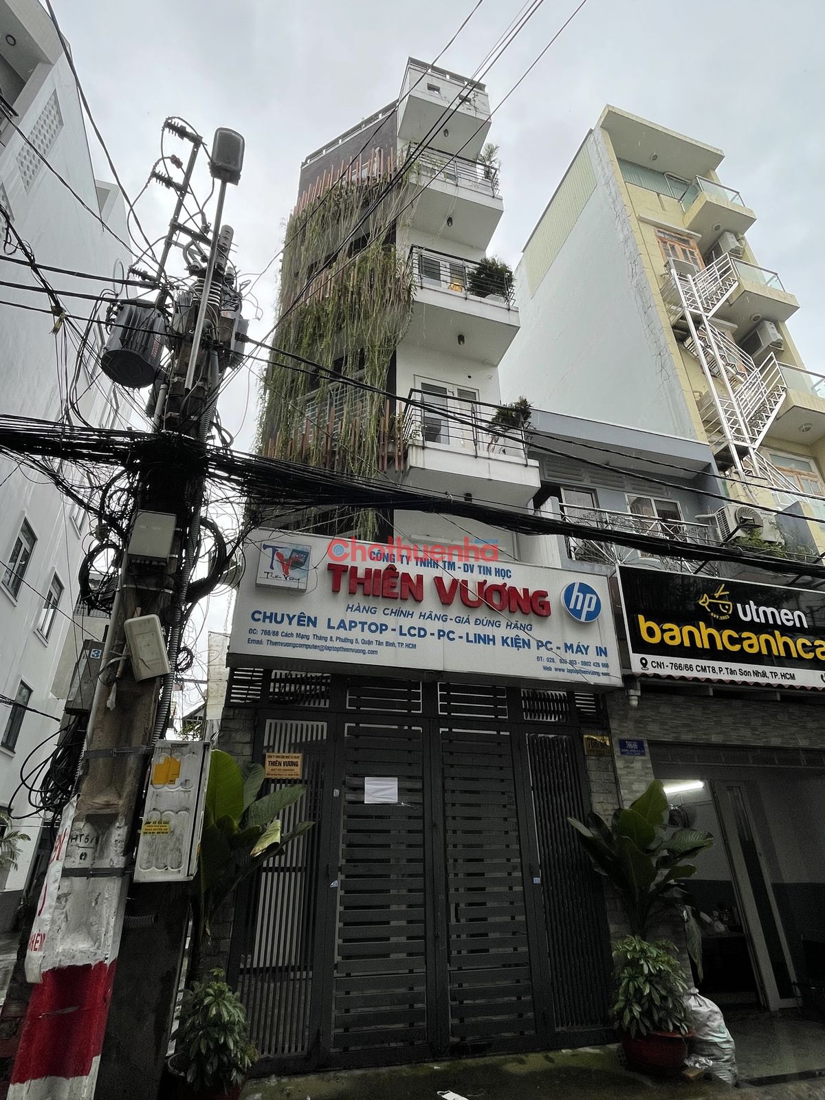 Cho thuê nhà nguyên căn CMT8, phường 5, quận tân bình - DT 4x17 trệt lửng 3 lầu 5 PN.