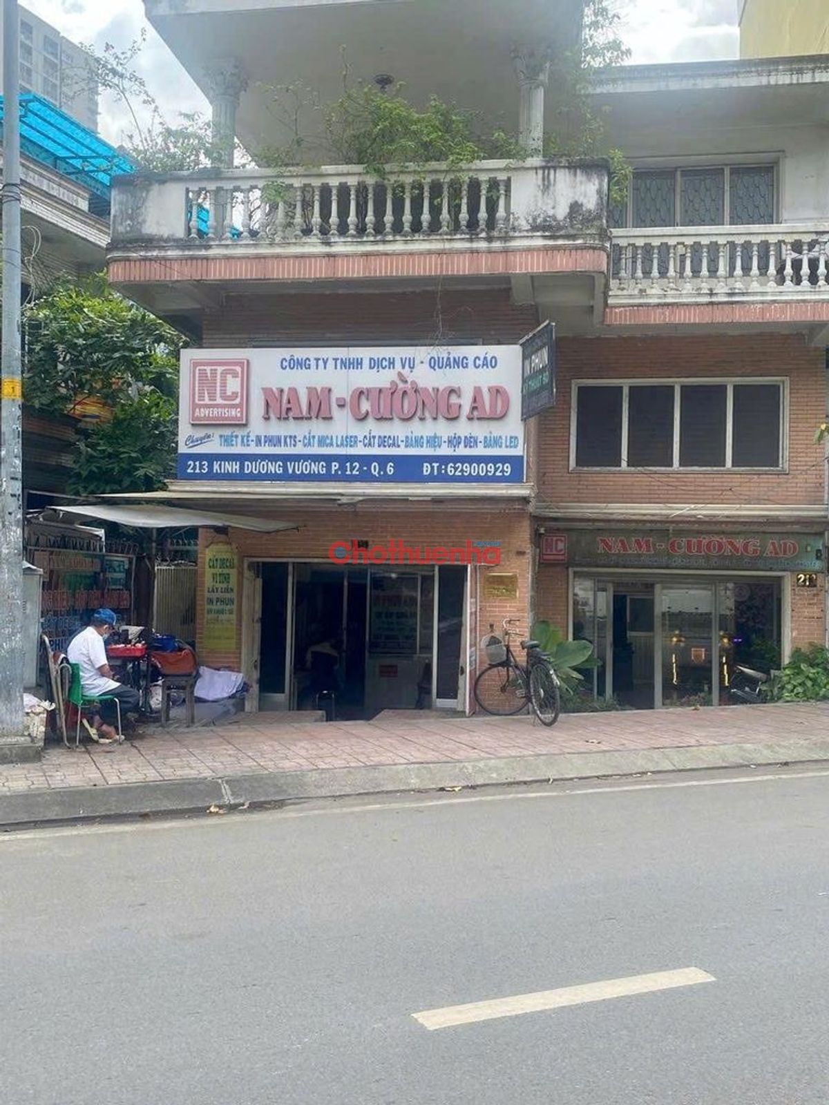 Cho thuê nhà mặt tiền tại 213 Kinh Dương Vương, Phường 12, Quận 6, DT: 8x16m