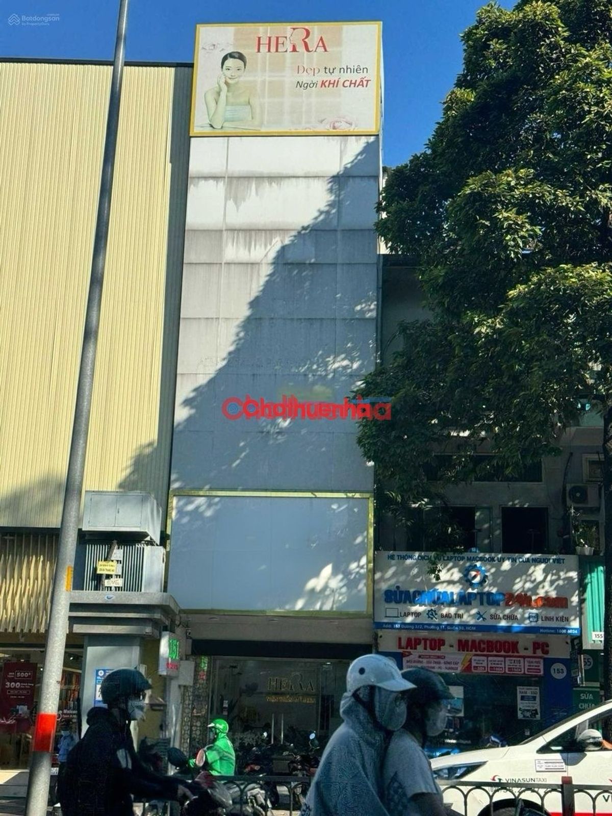 Cho thuê nhà mặt tiền 3/2 quận 10 - 1 trệt 3 lầu, lề rộng 6m